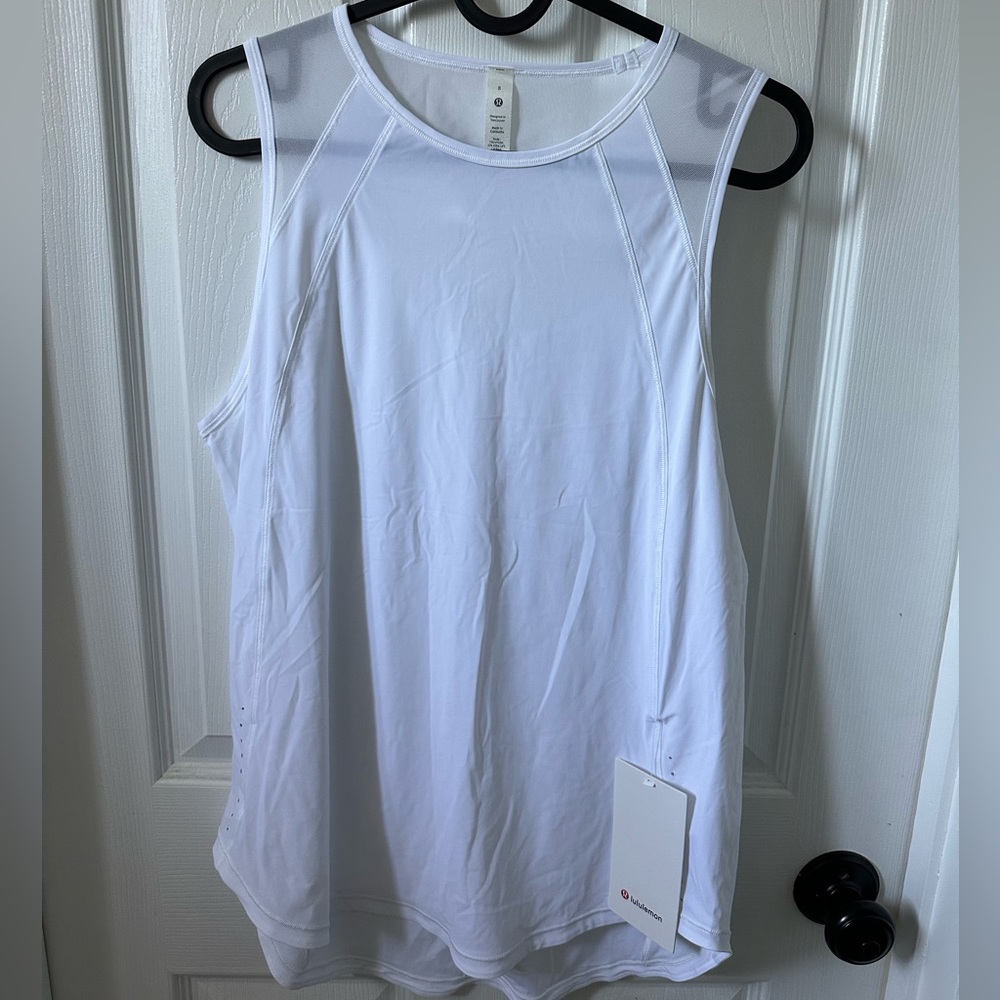 Brand new white lululemon tank top